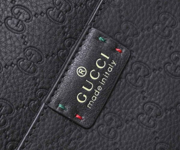 Túi đeo chéo nam Gucci siêu cấp đen hoạ tiết phối chỉ xanh đỏ