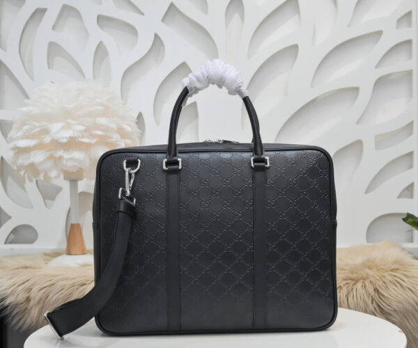 Túi xách nam Gucci siêu cấp họa tiết ngăn nhỏ phụ màu đen