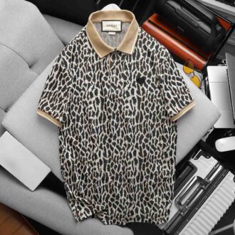 Áo Polo Gucci họa tiết da báo Like Auth