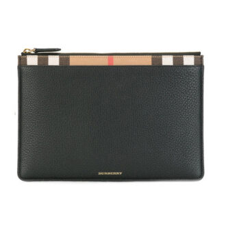 Clutch nam Burberry hoạ tiết tag ngang Like Auth