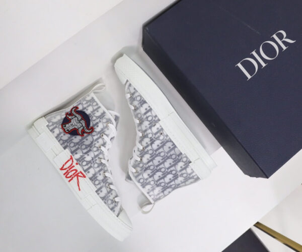 Giày Dior And Shawn B23 High logo chữ đỏ Like Auth