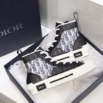 Giày Dior B23 High Top Black White Oblique Like Auth