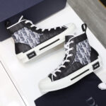 Giày Dior B23 High Top Black White Oblique Like Auth