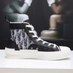 Giày Dior B23 High Top Black White Oblique Like Auth