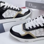 Giày Dior B27 Low Black White Beige Oblique Galaxy Like Auth