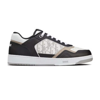 Giày Dior B27 Low Black White Beige Oblique Galaxy Like Auth