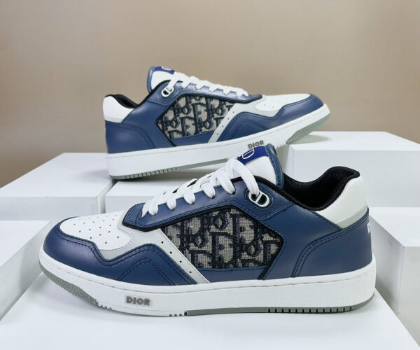 Giày Dior B27 Low Blue, Cream and Gray Like Auth