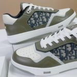 Giày Dior B27 Low Olive Cream Beige Black Like Auth