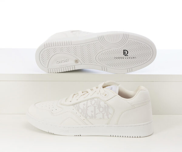 Giày Dior B27 Low-Top White Calfskin full trắng siêu cấp