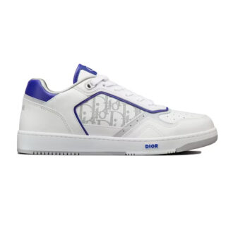 Giày Dior B27 Low White Blue họa tiết Dior Oblique Galaxy Like Auth