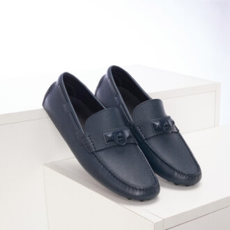 Giày lười Hermes da taiga full xanh rêu Like Auth