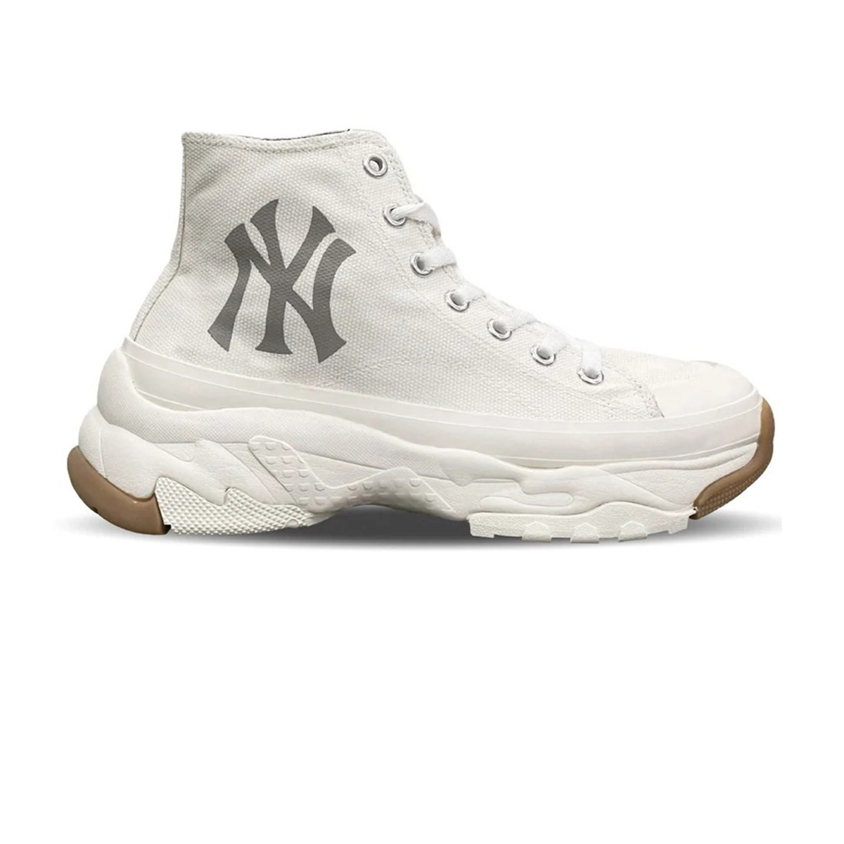 Giày MLB Bigball Chunky High New York Yankees “White Gum”