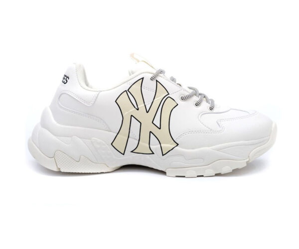 Giày MLB NY trắng chữ vàng Replica