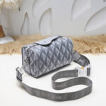 Túi đeo chéo Dior màu xám Lingot 22 Bag Gray CD Like Auth