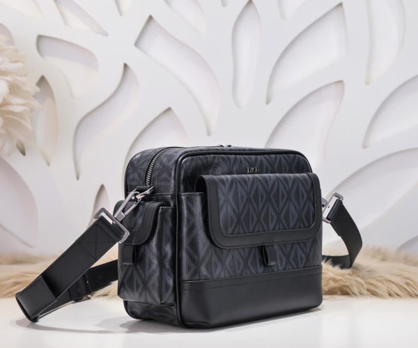 Túi đeo chéo Dior siêu cấp Messenger Bag Black CD màu đen