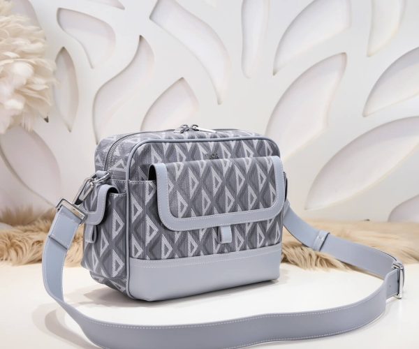 Túi đeo chéo Dior siêu cấp Messenger Bag Gray CD màu xám