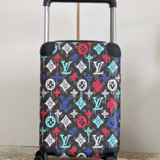 Vali kéo Louis Vuitton Monogram hoa màu xanh đỏ Like Auth