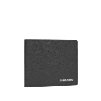 Ví Burberry da taiga logo chữ trắng Like Auth