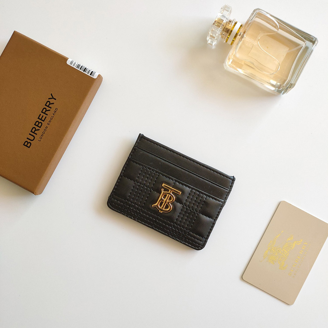 Ví đựng thẻ Burberry logo TB màu đen Like Auth