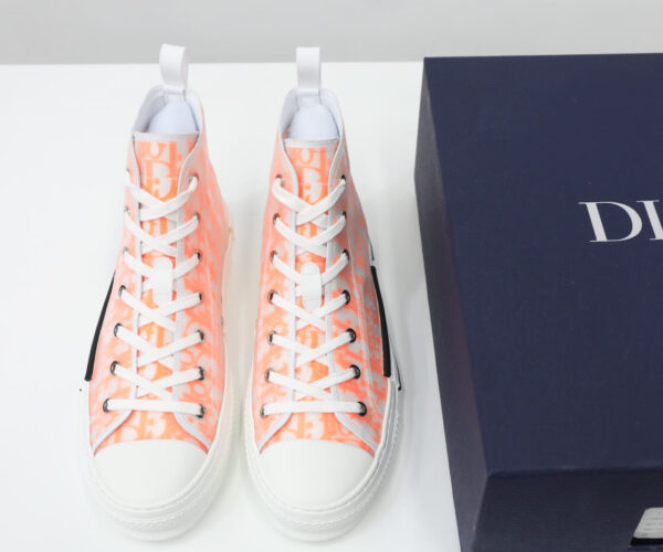 Giày Dior B23 High Orange Oblique Like Auth