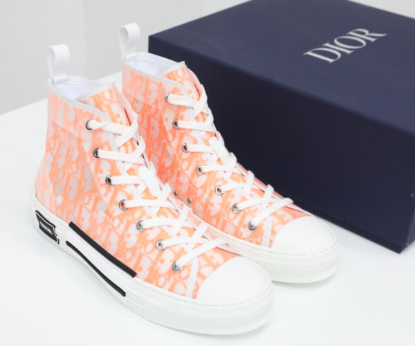 Giày Dior B23 High Orange Oblique Like Auth