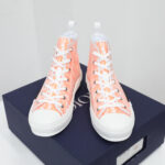 Giày Dior B23 High Orange Oblique Like Auth