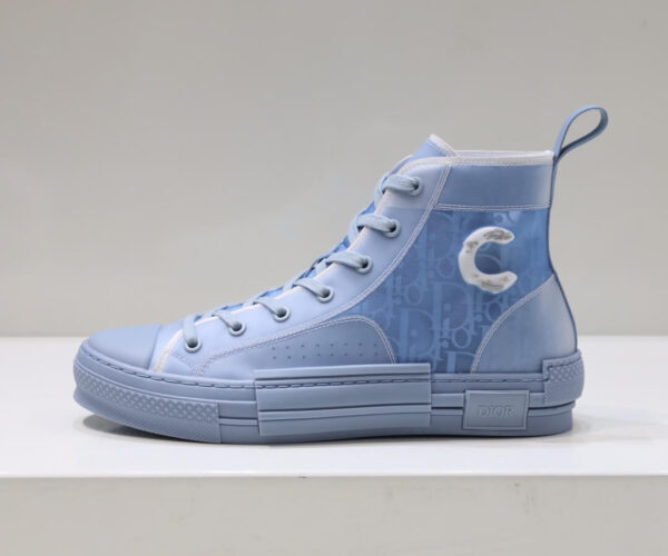 Giày Dior B23 High Top Daniel Arsham Light Blue Like Auth