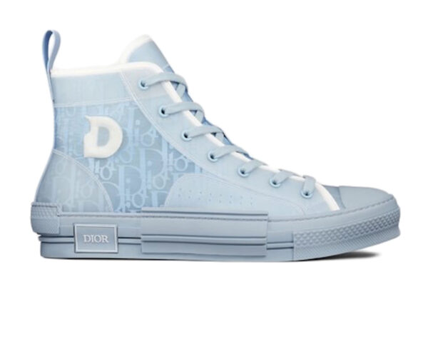 Giày Dior B23 High Top Daniel Arsham Light Blue Like Auth