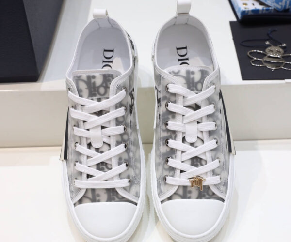 Giày Dior B23 Low Top White Black Like Auth