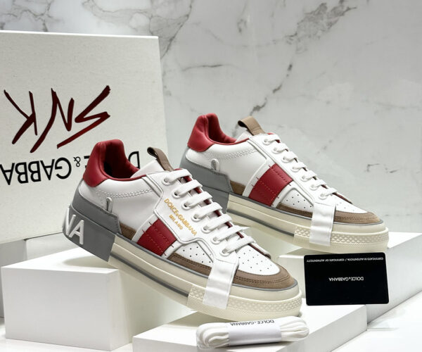 Giày Dolce & Gabbana Custom 2.Zero "White & Red" Like Auth
