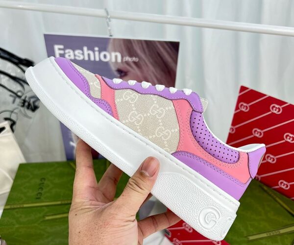Giày Gucci GG Supreme Canvas 'Purple' màu hồng Like Auth