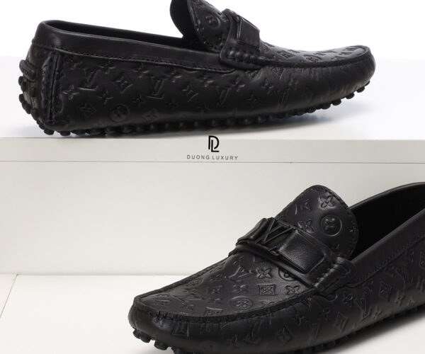 Giày Louis Vuitton siêu cấp hoa Monogram Full đen