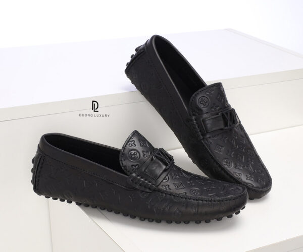 Giày Louis Vuitton siêu cấp hoa Monogram Full đen