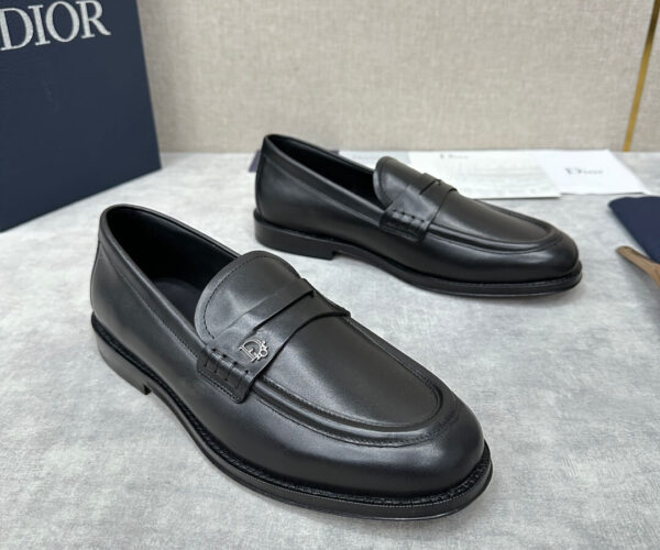 Giày lười Dior họa tiết logo Dior trắng Like Auth