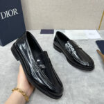 Giày lười Dior logo chữ Dior da bóng Like Auth