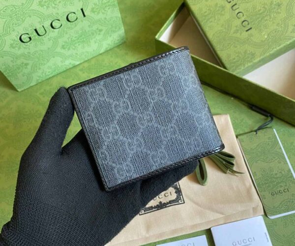 Ví ngắn Gucci Wallet With Interlocking G màu đen Like Auth