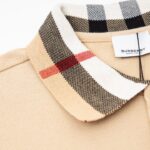 Áo Polo Burberry màu nâu họa tiết check cổ Like Auth