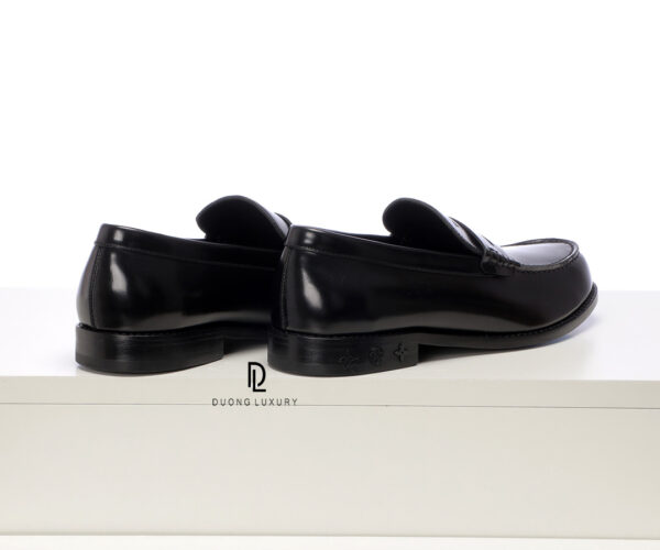 Giày Louis Vuitton đế cao da bóng họa tiết logo chìm Like Auth
