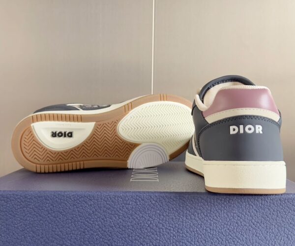 Giày Dior B27 Low Deep Blue Plum with Beige and Black Best Quality