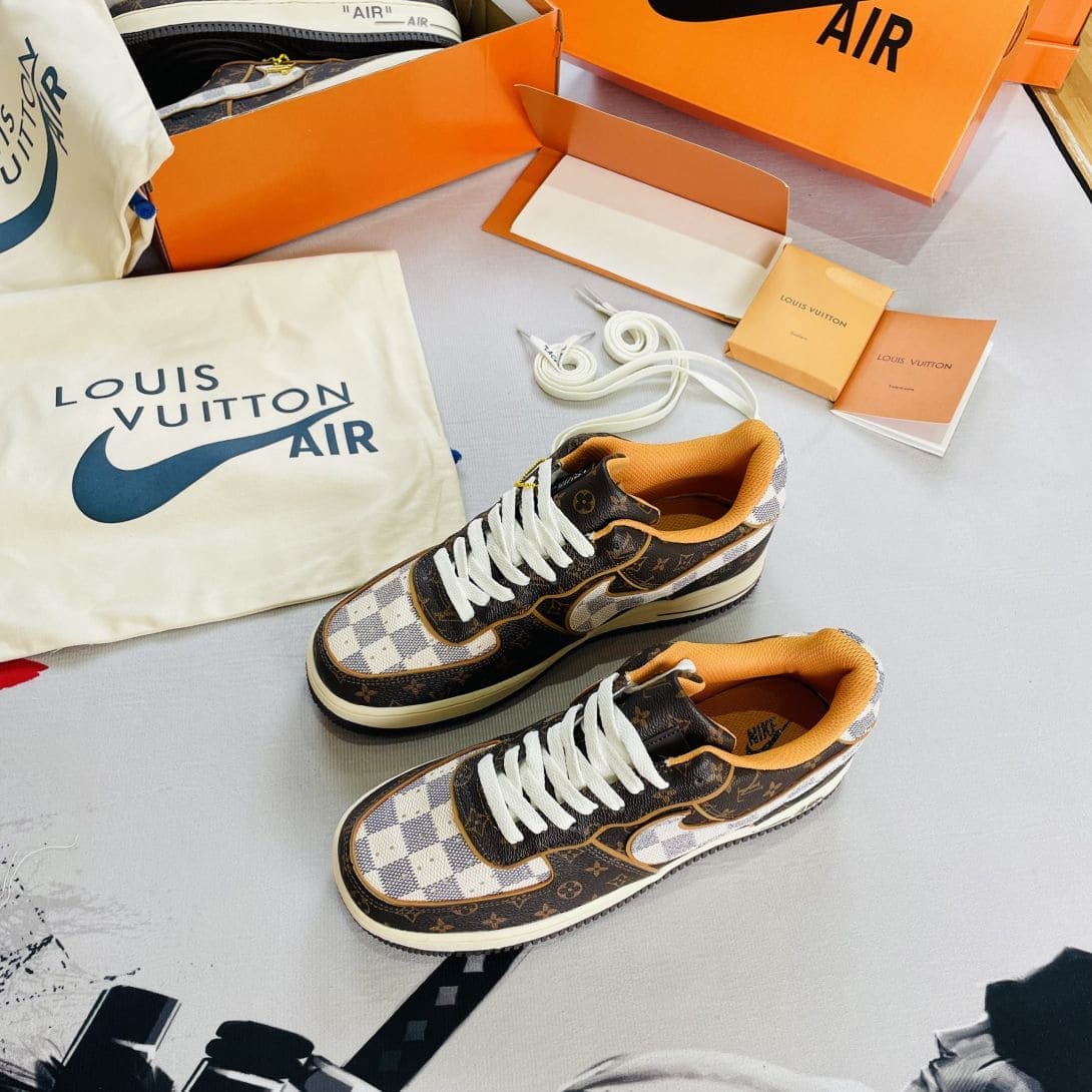 Louis Vuitton x Nike Air Force 1 Monogram Brown có màu sắc rất đẹp