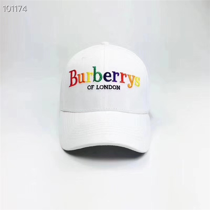 Mũ nam Burberry trắng họa tiết logo